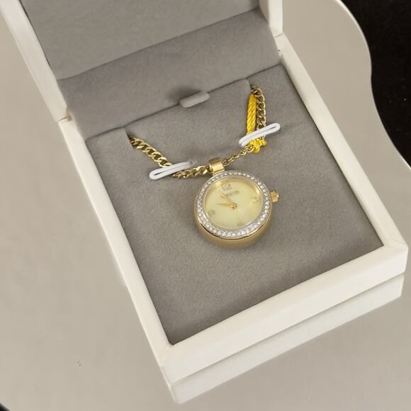 Invicta Mini 22.5mm Angel Women’s Watch Necklace Mother Of Pearl Dial $199 MSRP - Picture 12 of 14